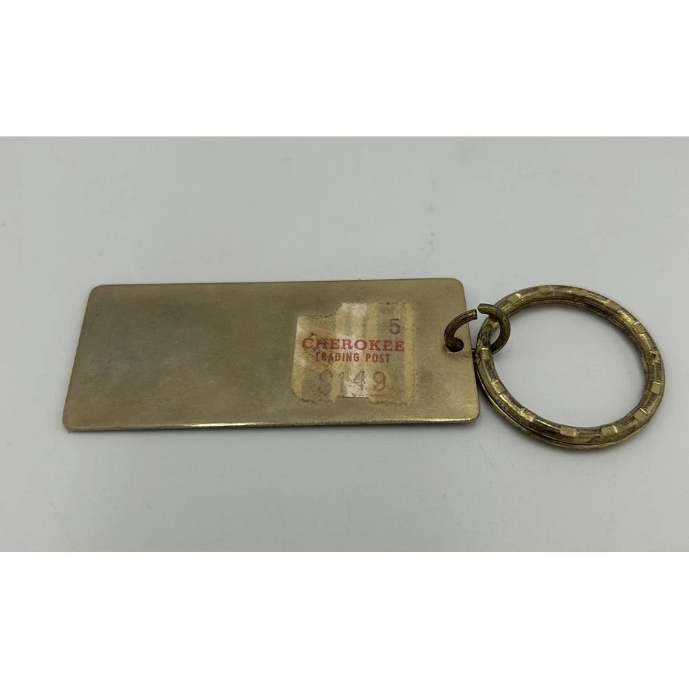 Vintage Oklahoma Buffalo Keyring Keychain‎